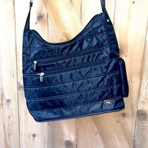 LUG black tote bag. Shoulder strap.  Like New.